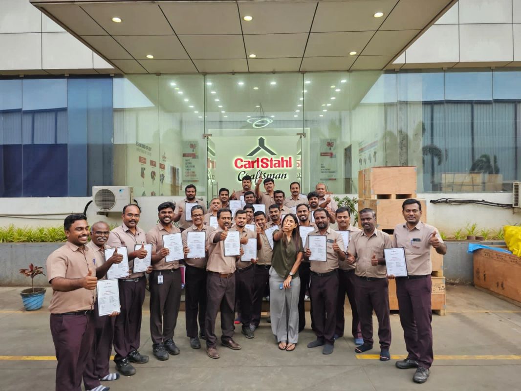Bhavani and a workplace learning group celebrating together